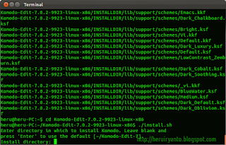 Install Komodo Edit di Linux Ubuntu