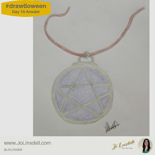 #Drawlloween Day 15 Amulet #Drawing #challenge