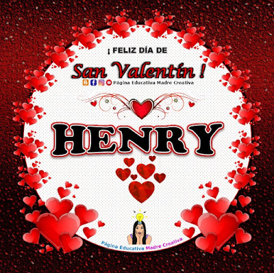 Feliz Día de San Valentín - Nombre Henry