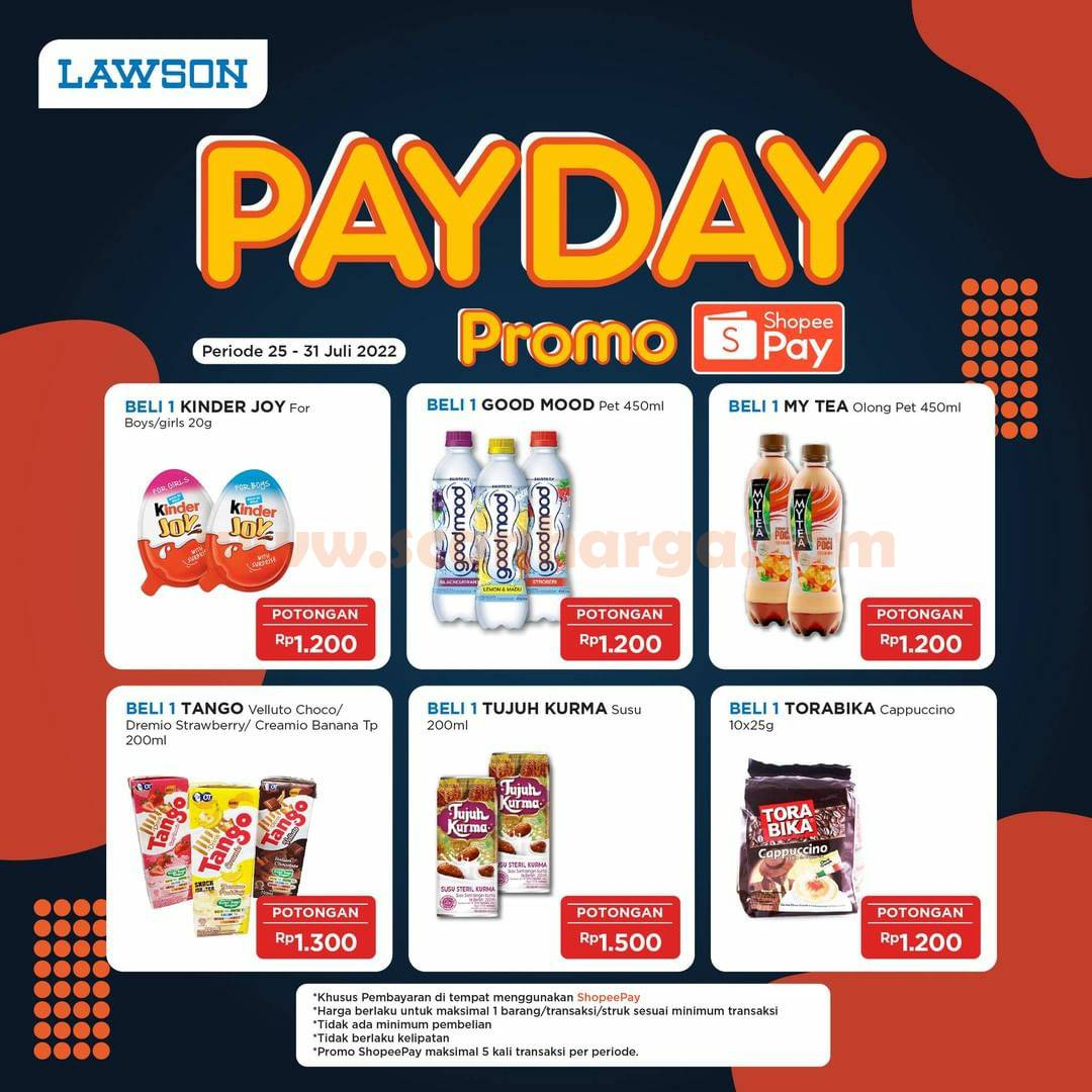 Promo LAWSON PAYDAY Shopeepay – Diskon Spesial Gajian