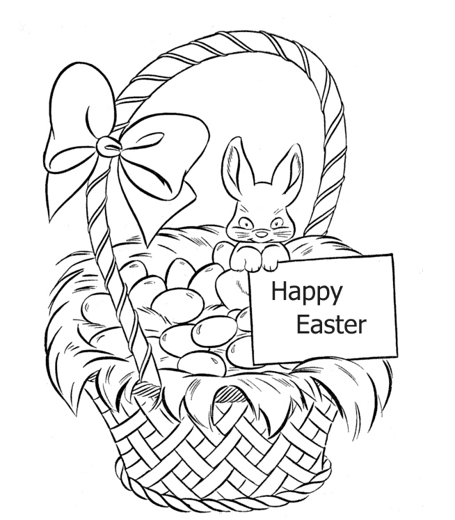 Easter Basket Coloring Pages | Free Coloring Pages