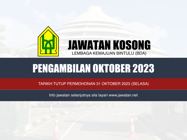 Jawatan Kosong Lembaga Kemajuan Bintulu (BDA) Oktober 2023
