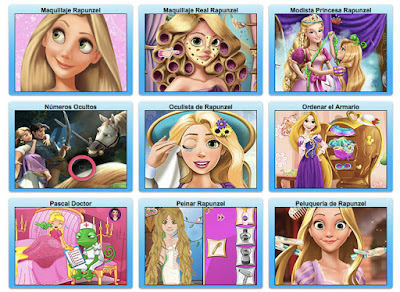  juegos de rapunzel princesa disney