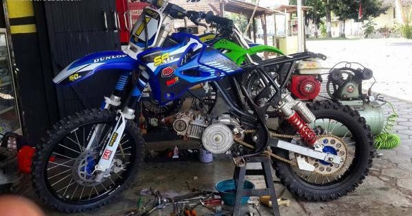 10 Gambar Modifikasi Motor Trail Gestrek Bebek Modif Fizr 