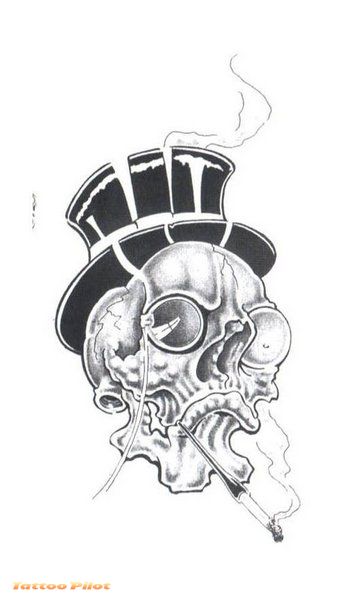 sugar skull tattoo sketches