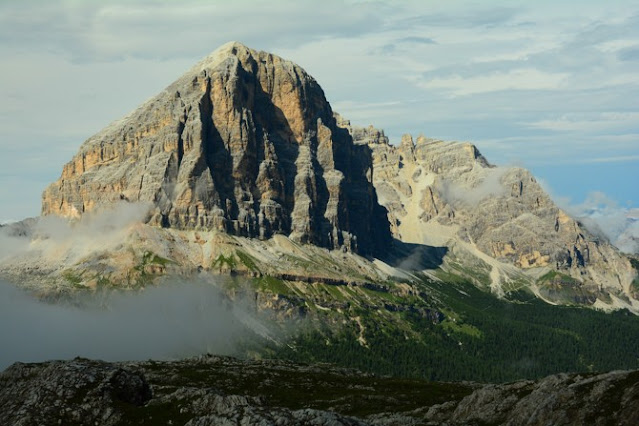 Tofana di Rózes v italských Dolomitech.