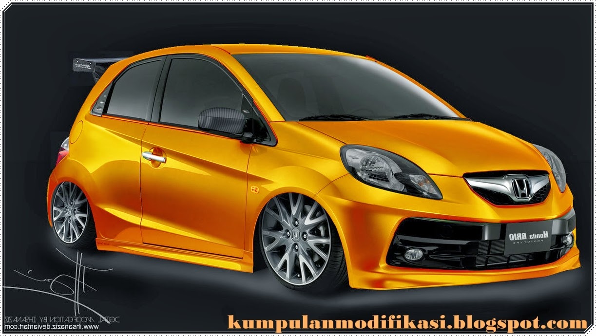 Gambar Modif Mobil Brio Hitam Sobat Modifikasi