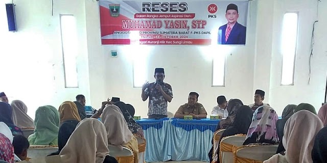 Muhammad Yasin Siap Kawal Alokasi 10 Persen APBD Sumbar Sektor di Pertanian untuk Kesejahteraan Petani