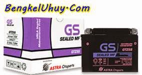 Daftar Harga  Aki  Accu Kering  Motor  GS  ASTRA  Tipe Sealed MF 