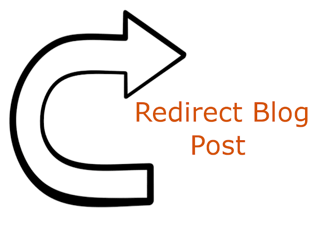 redirect blogger post(one URL) to another URL