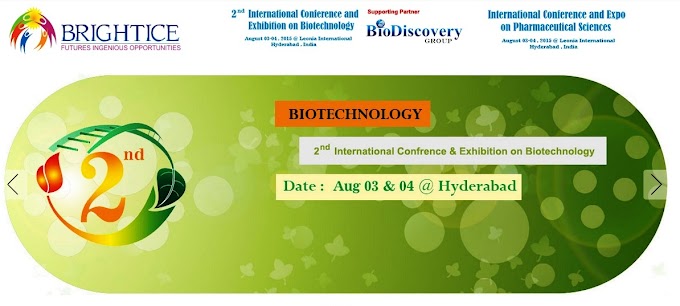 Hyderabad, India | 3 events | Biotech 2015, Pharma 2015, DD 2015 by BioDiscovery Group, India