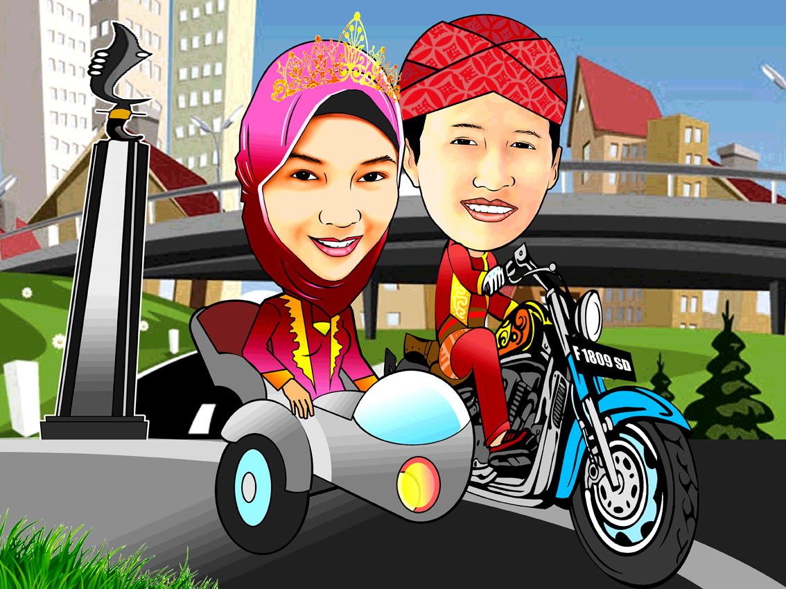 Gambar Karikatur  Pernikahan Bali Aliansi kartun