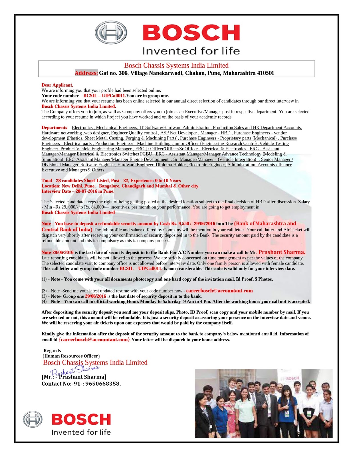 Information Letter For Bcsiltd Blog Posted By Mr Prashant Sharma