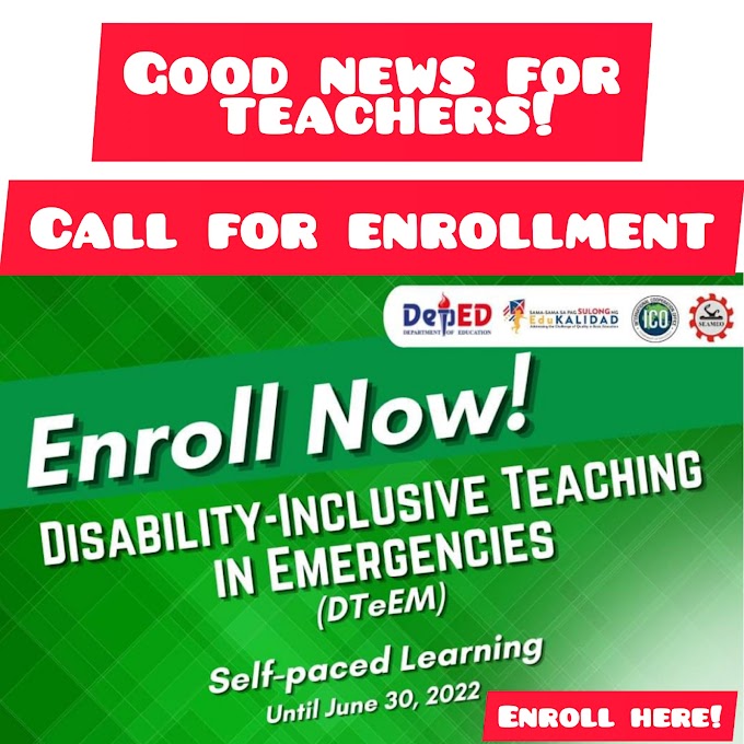 Free Online Course for Teachers on Disability-Inclusive Teaching in Emergencies (DTeEm)” Online Course Phase II | Register Now 