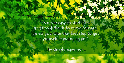 Starting Over Again by Simplymarrimye