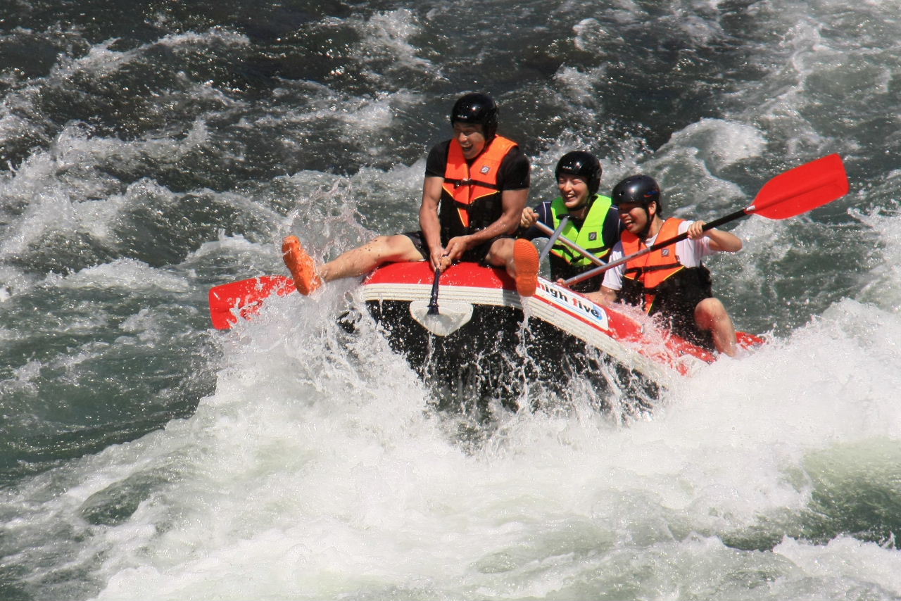 ... white-water rafting on the Kumagawa River. These are two of the