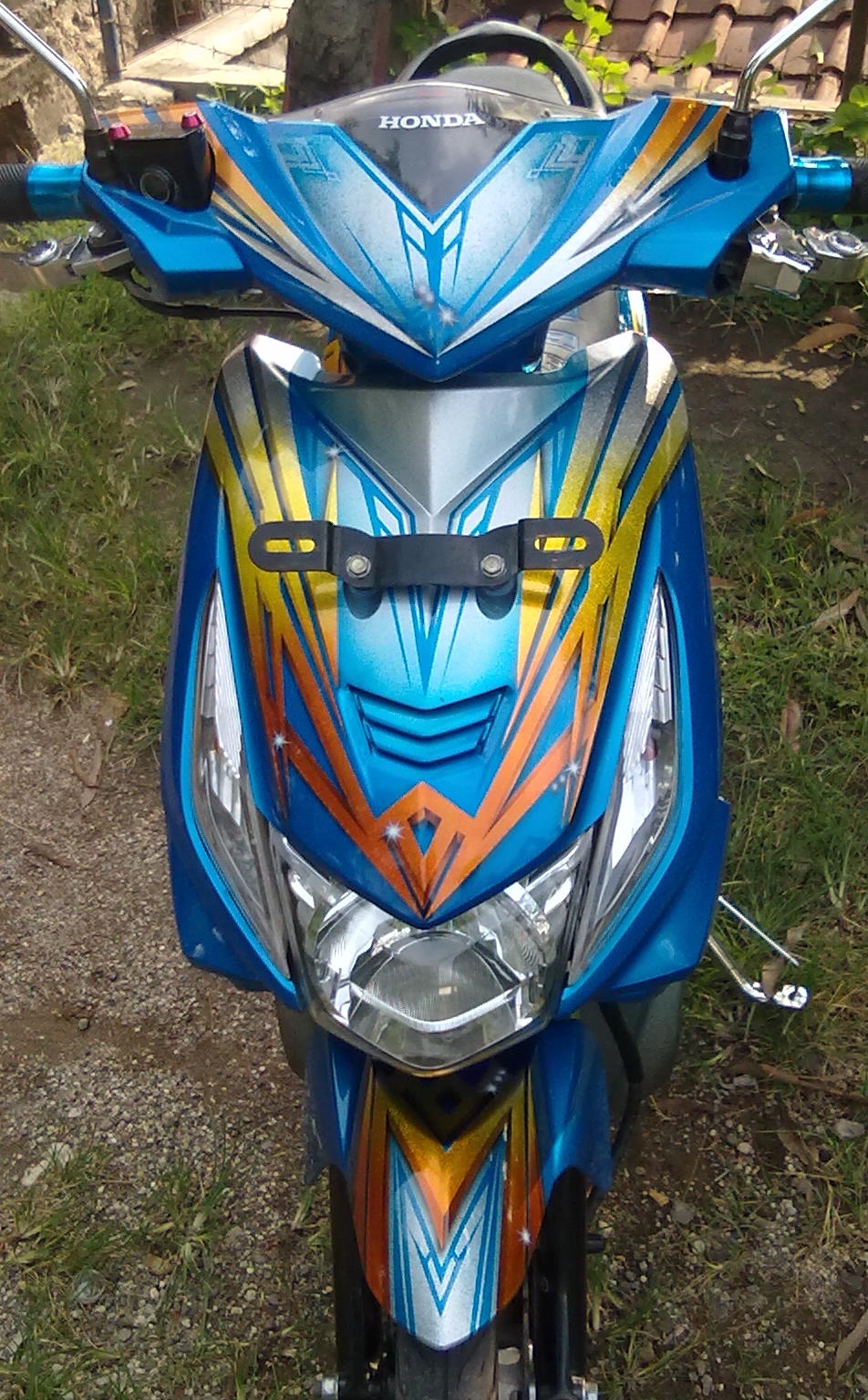 Gambar Modifikasi Rx King Airbrush Putih Mutiara Motor 