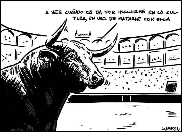 Un toro en una plaza de corridas