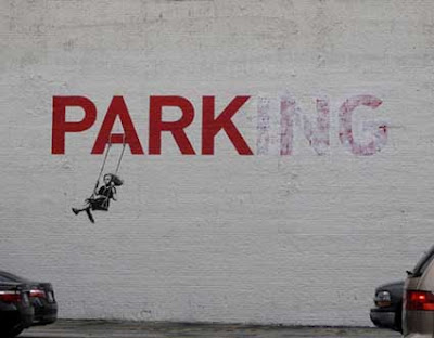 banksy graffiti parking