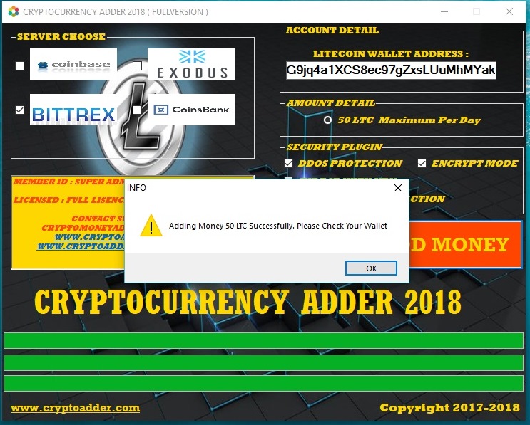 Free Bitcoin Adder Litecoin To Bitcoin Cash B S Handicrafts - 