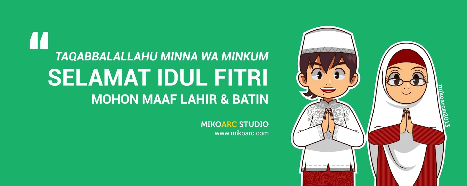 Gambar Kartun Muslimah Idul Fitri Gambar Kartun