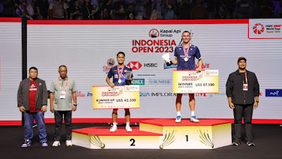 Ginting Runner-Up Indonesia Open 2023