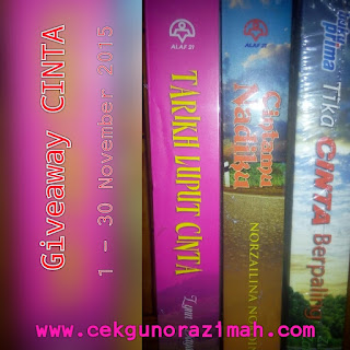 giveaway, giveaway novel, giveaway cinta