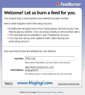 Cara Membuat RSS Feed di Blog 1