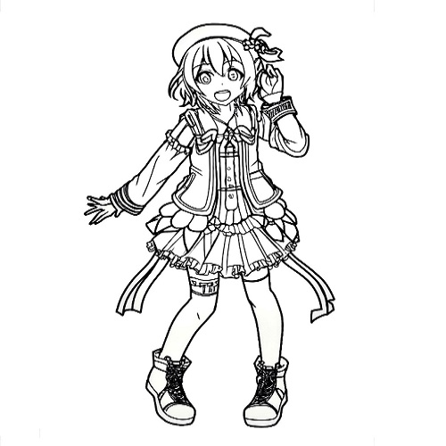 Anime Manga Chobits coloring page
