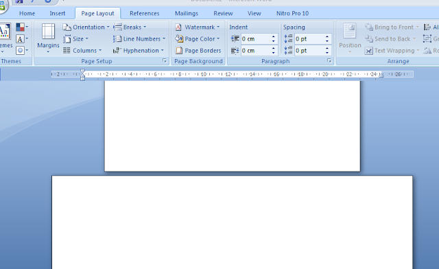 Membuat Posisi Dokumen Ms Word Berbeda – Beda