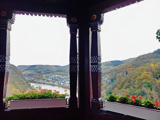 View on the Moselle from Reichsburg Cochem in Germany