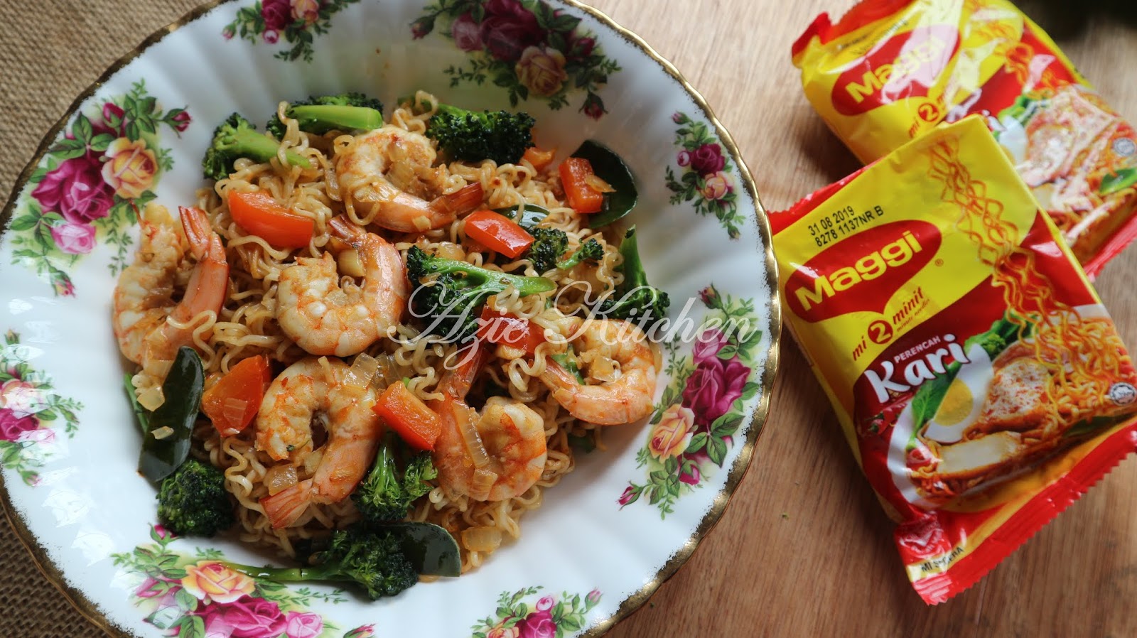 Maggi Kari Goreng Sayuran Yang Sedap - Azie Kitchen