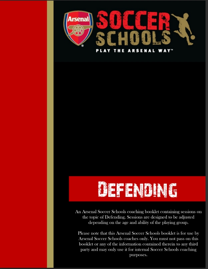 An Arsenal Soccer Schools coaching booklet PDF: Defending