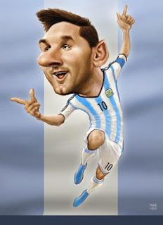 lionel messi caricature