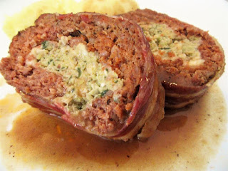 Broccoflower in meat loaf