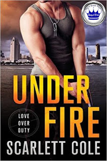 romance novel covers, romantic suspense, Royal Pick, Under Fire by Scarlett Cole