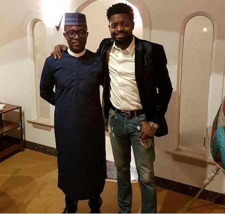 Man Flies Nigerian Comedian, Basketmouth to Japan as Birthday Gift to His Wife (Photos)