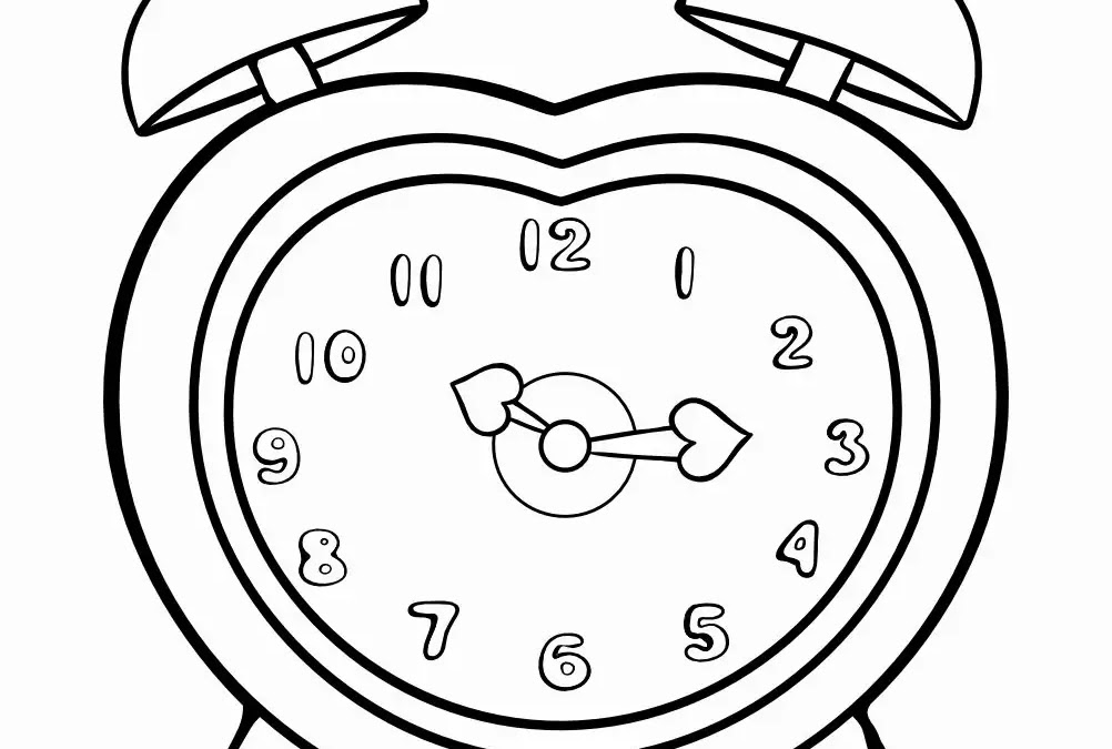 57+ Desenhos de Relógios para Imprimir e Colorir em Casa