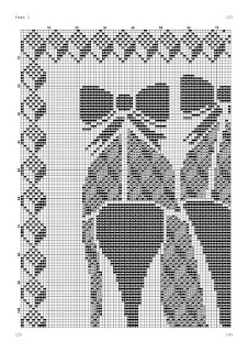 High heels cross stitch pattern Geometric ornament embroidery - Tango Stitch