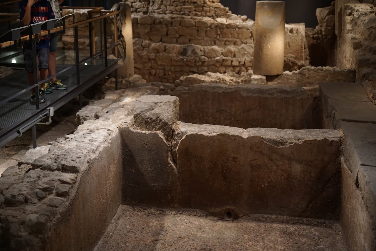 バルセロナ市歴史博物館（Museu d’Història de la Ciutat）の地下 