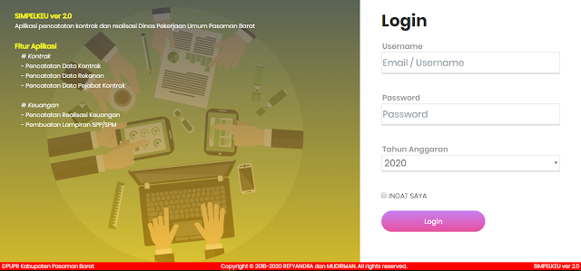 SIMPELKEU Ver 2 Aplikasi pencatatan kontrak dan realisasi