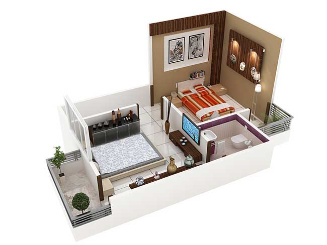  3D  Duplex  House  Floor Plans  That Will Feed Your Mind 