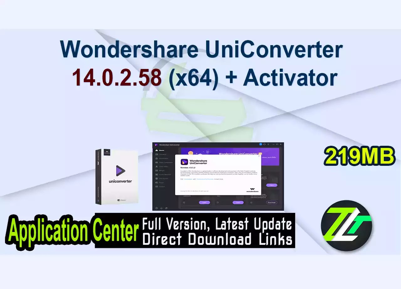 Wondershare UniConverter 14.0.2.58 (x64) + Activator