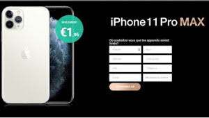 Obtenez un tout nouvel iPhone 11 Pro Max!