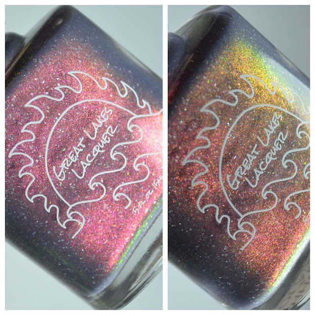 blue peach periwinkle tri thermal nail polish