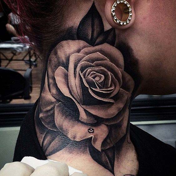 3d rose tattoo designs