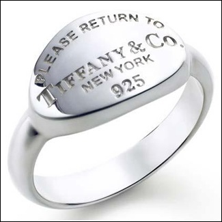 Tiffany Oval Tag Ring