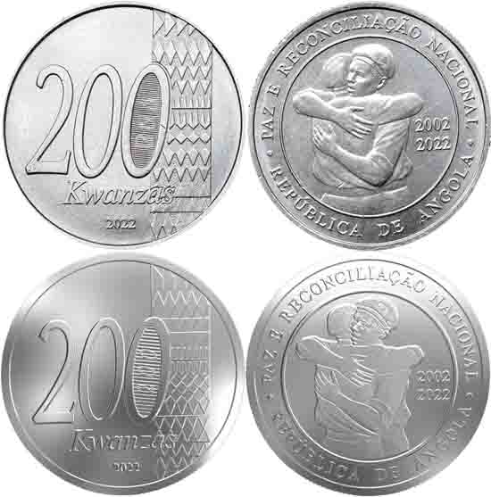Angola 200 kwanzas 2022 - 20 years of peace