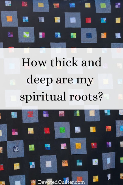 How thick and deep are my spiritual roots | DevotedQuilter.com