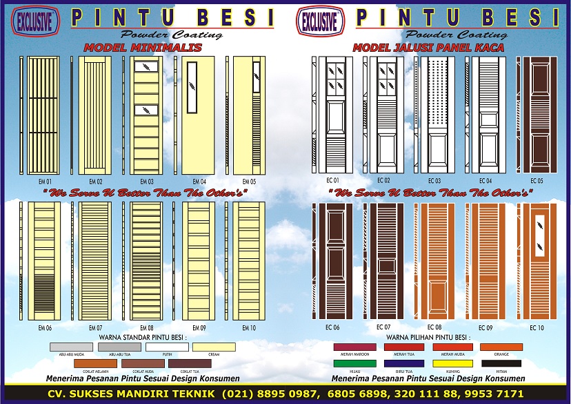  PINTU BESI RUMAH DAN GARASI MOBIL MINIMALIS MODERN GAMBAR 